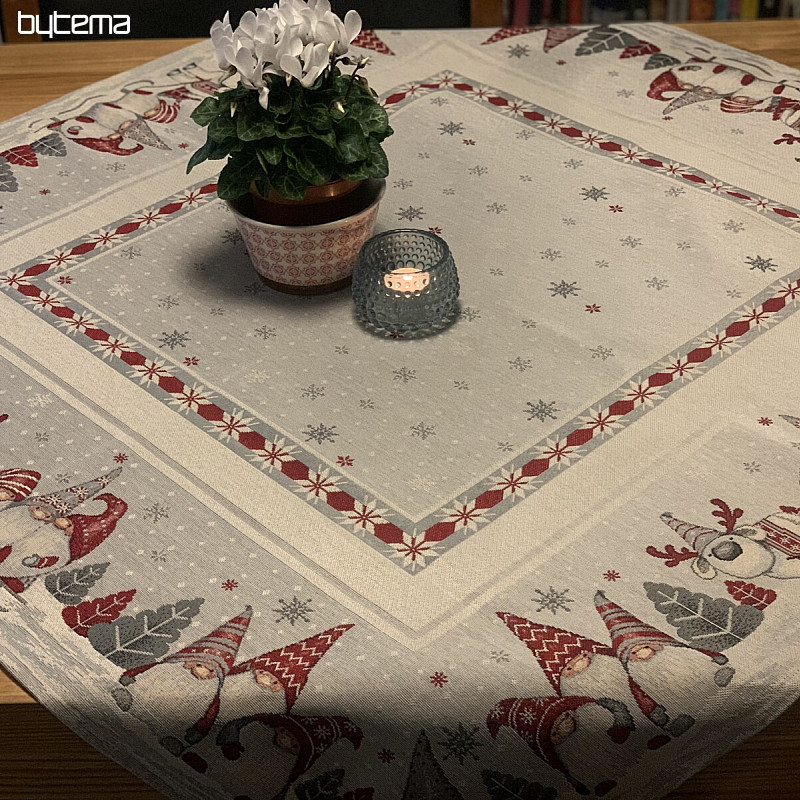 Mantel y bufanda tapiz DUENDES NAVIDEÑOS