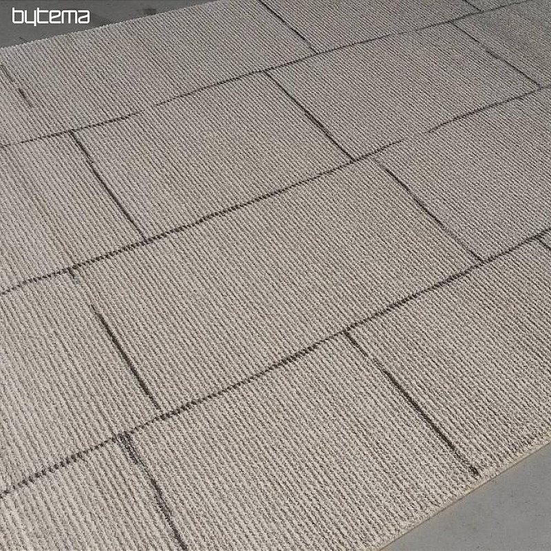Alfombra de lana de diseño PERLA geo