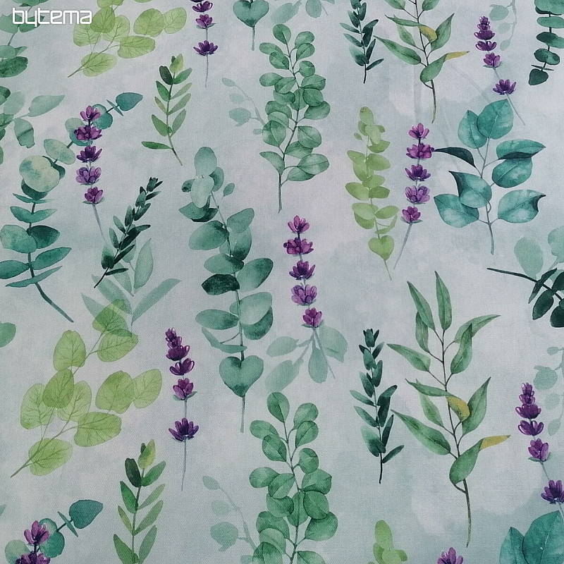 Tela decorativa HOJAS verde