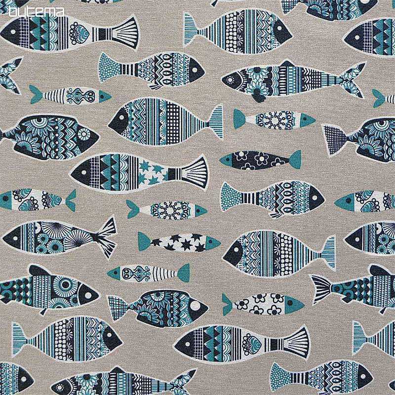 Tela decorativa navideña PESCADO