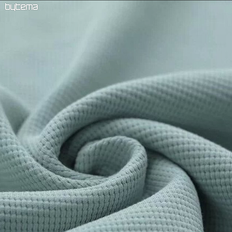 Punto de algodón con tejido tipo gofre - gris-verde