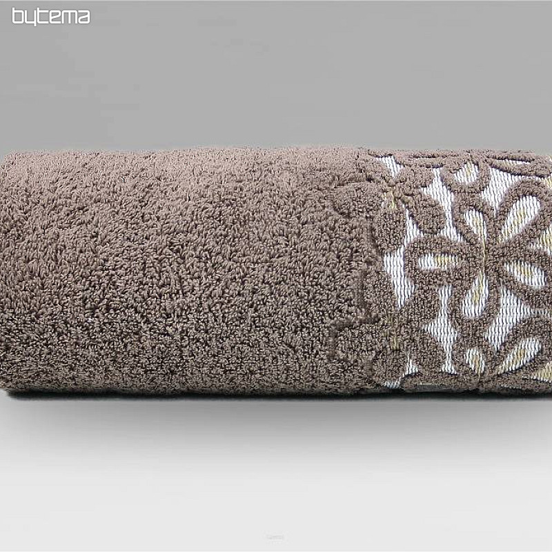 Toalla de lujo y toalla de baño BELLA chocolate