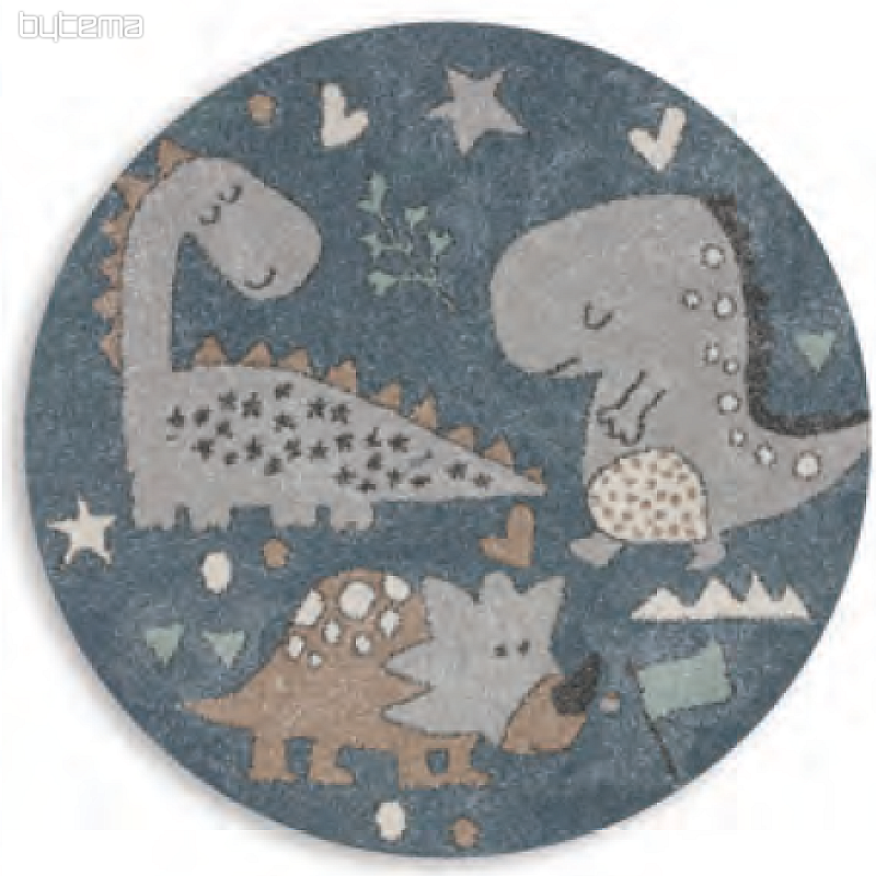 Alfombra redonda infantil ROMA dinosaurios