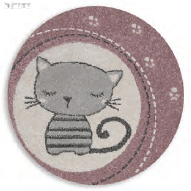 Alfombra redonda infantil ROMA gatos