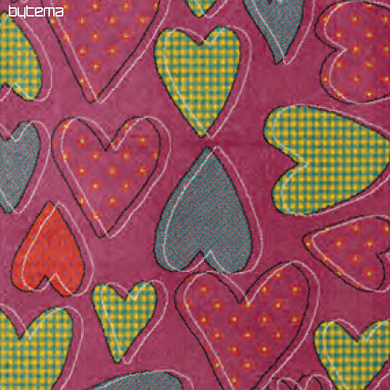 Alfombra pieza infantil PLAY corazón