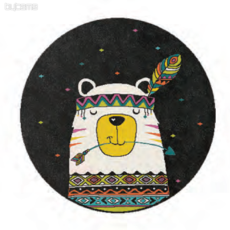 Alfombra redonda infantil PLAY oso