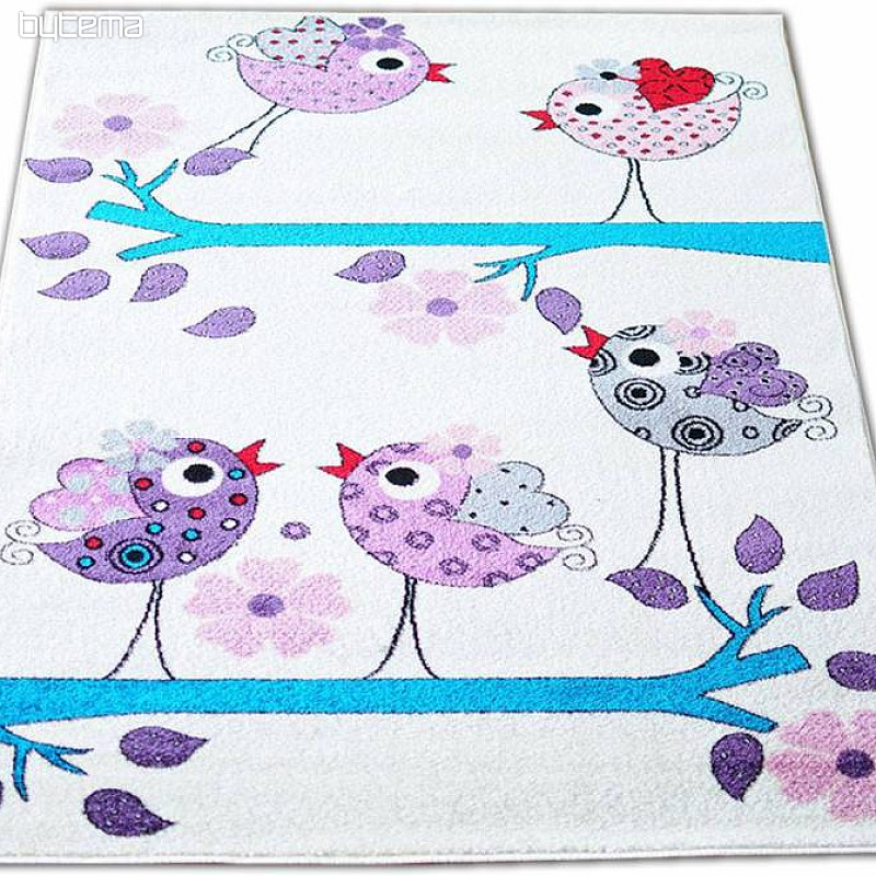 Alfombra infantil BELLA BIRDS crema