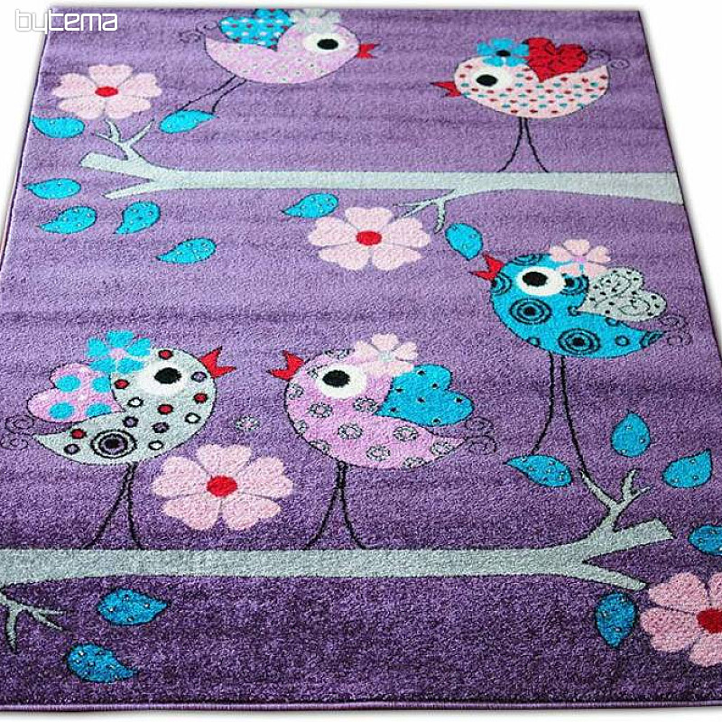 Alfombra infantil BELLA BIRDS lila