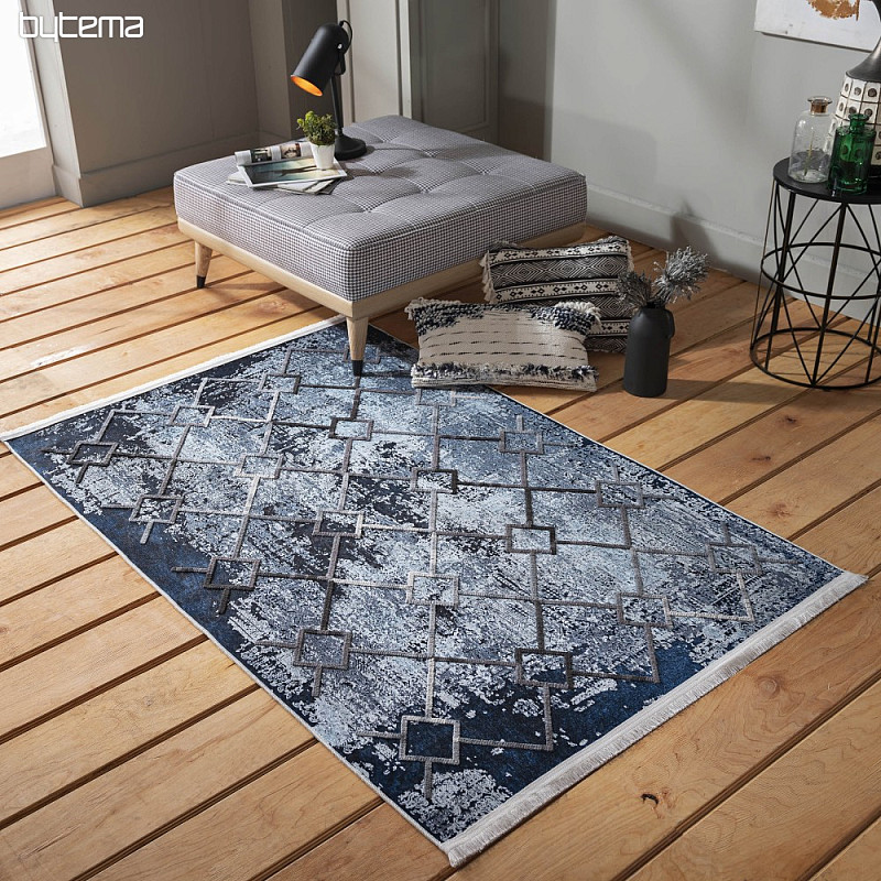 Alfombra pieza HYPNOTIK marino