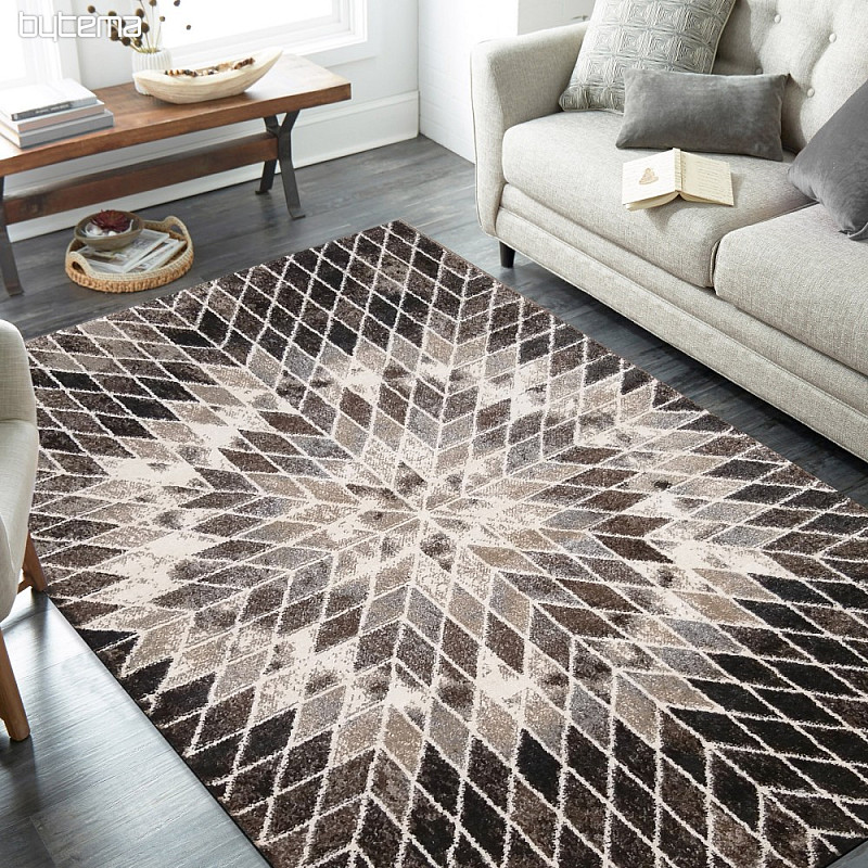 Alfombra pieza PANAMERO 10 triangulos marron