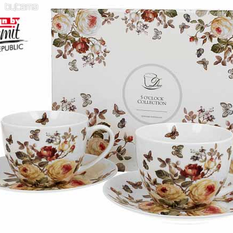 Juego de tazas de espresso de porcelana ROSE