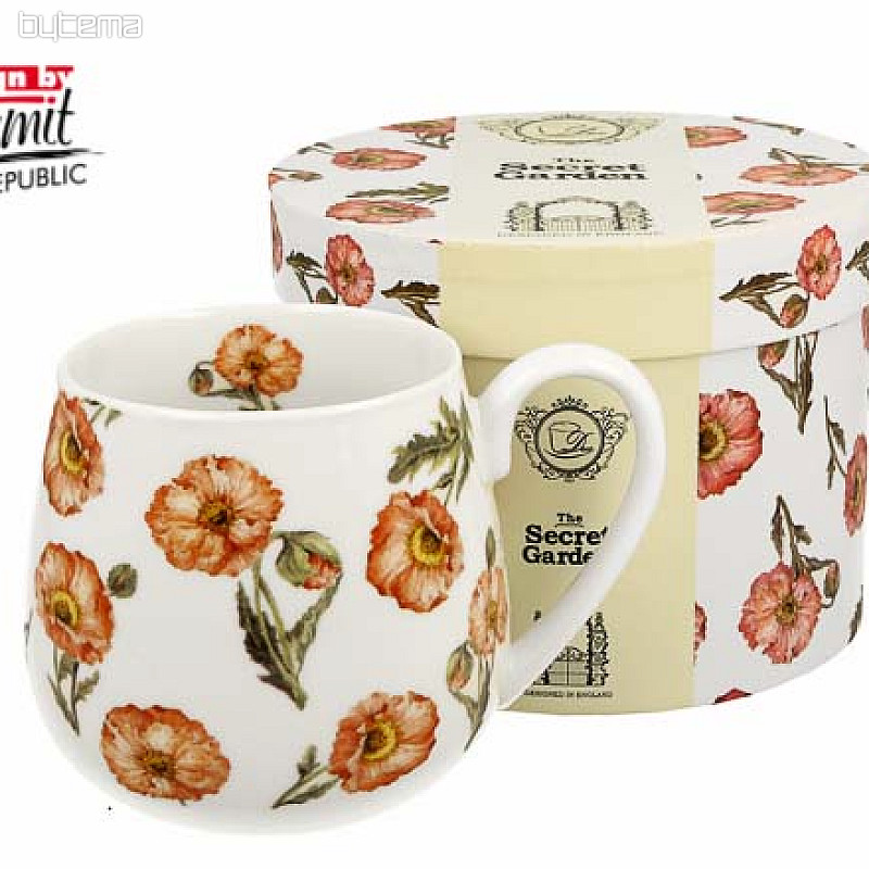 Taza de porcelana Amapolas salvajes gordita