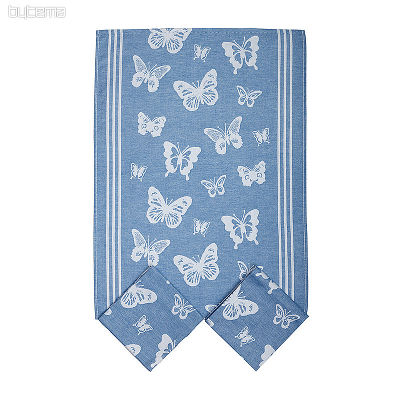 Toallas MARIPOSAS AZULES 3 uds
