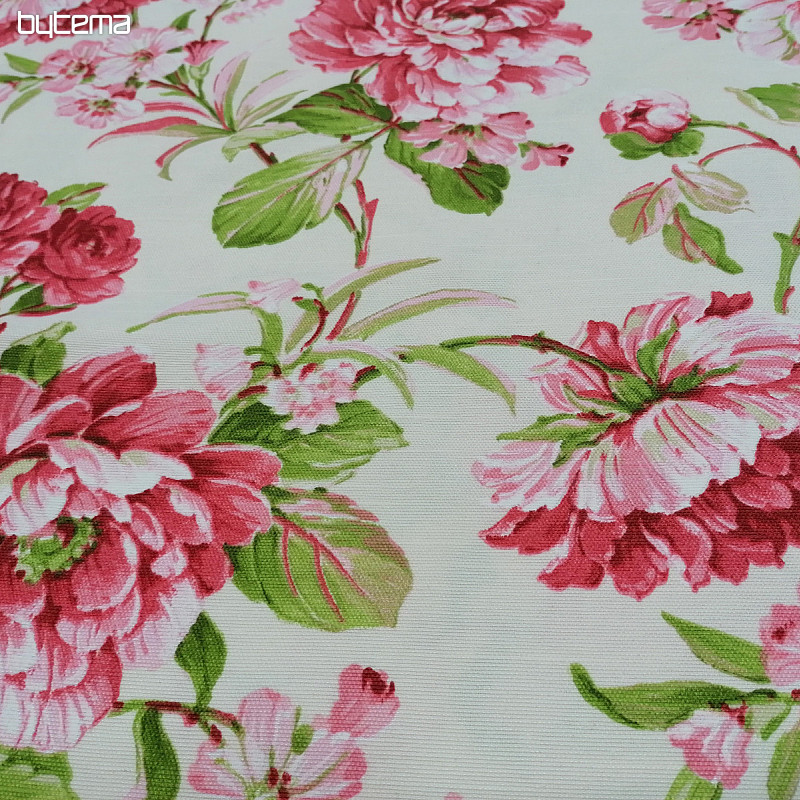 tela decorativa LAURA - grandes flores rosas