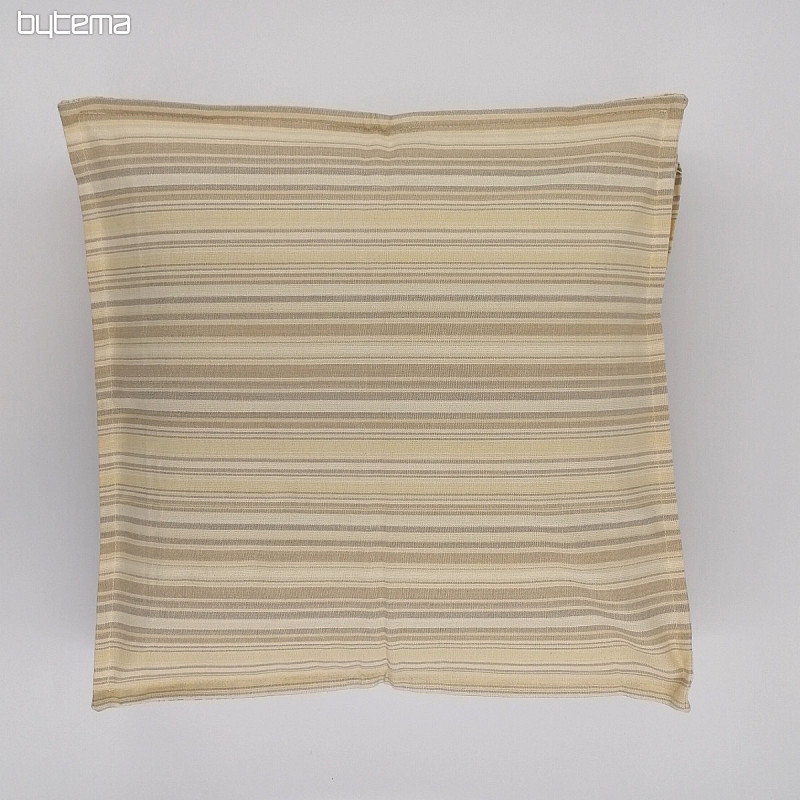 Funda de cojín rayas beige