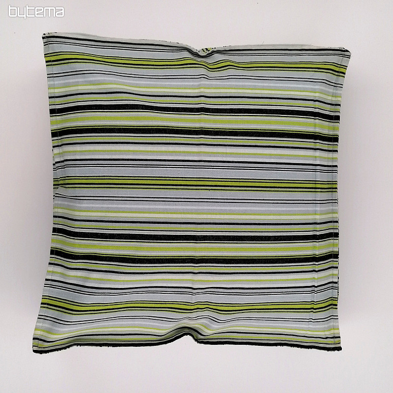 Funda de cojín raya-verde