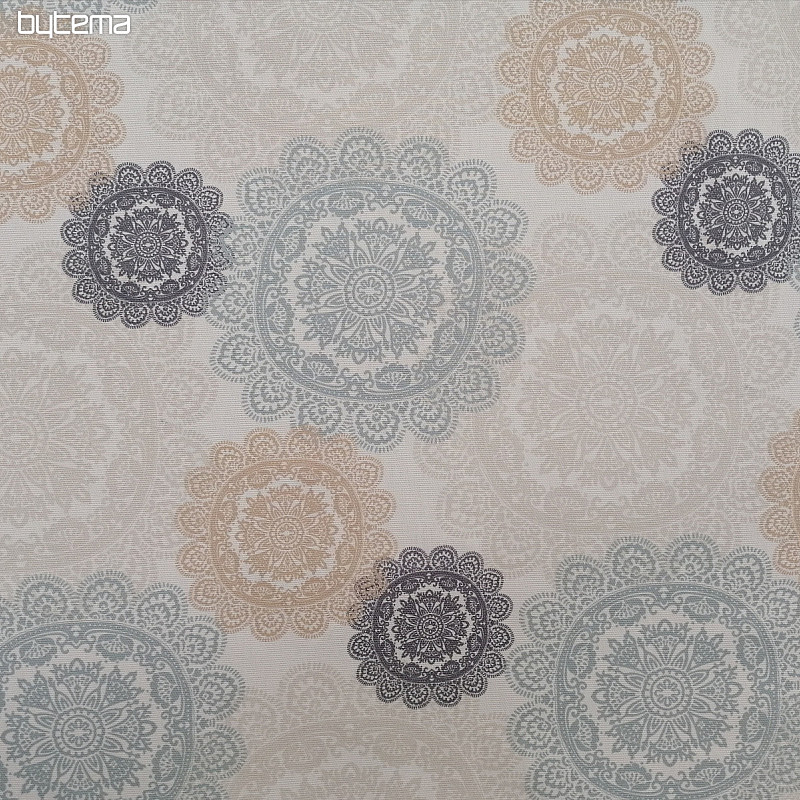 Tela decorativa MANDALA gris-beige
