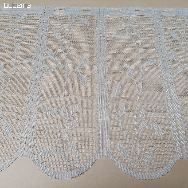 Cortina jacquard para hojas de vidriera.