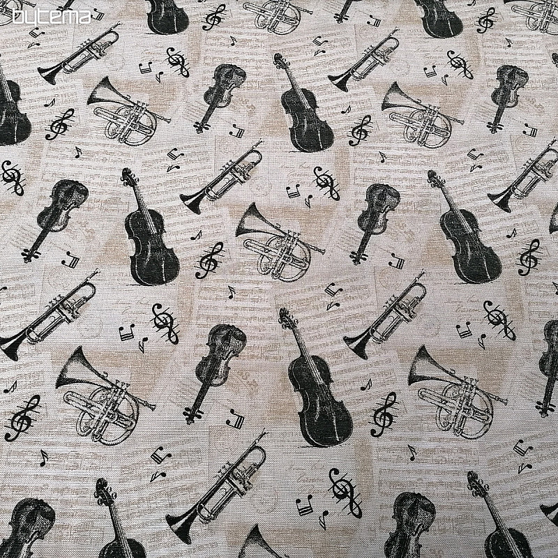 Tela decorativa INSTRUMENTOS MUSICALES