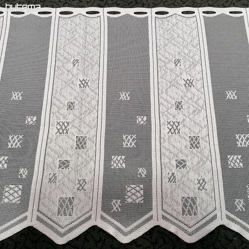 Cortina de vidrieras - jacquard, bordada 934