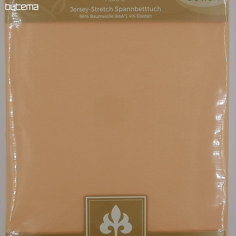 Sábana jersey BAMBÚ - ALGODÓN BIO albaricoque