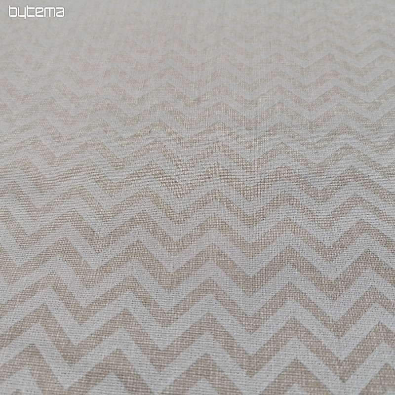 Tela de algodón en zigzag.