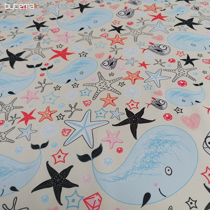 Tela decorativa BLACK-OUT Mundo submarino