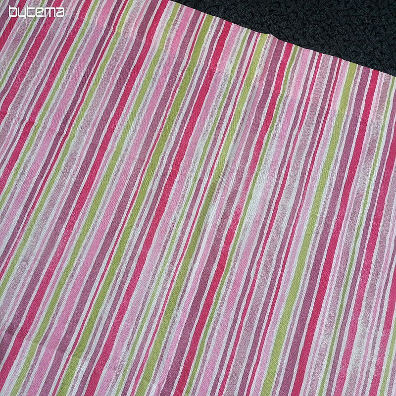 Cortina decorativa Rayas rosa 130x248 cm