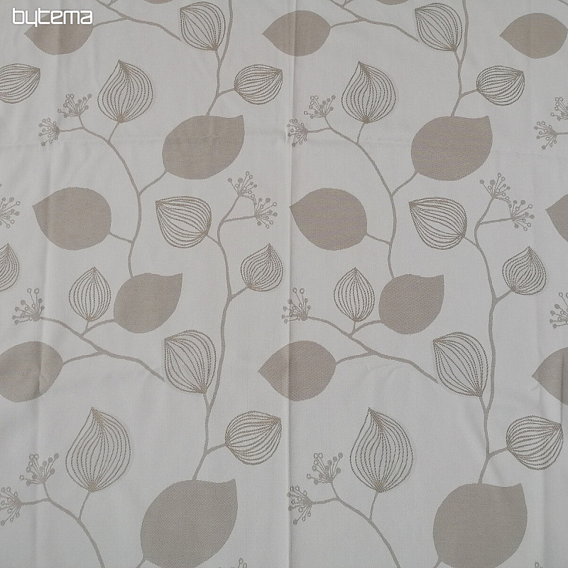Cortina decorativa Flores beige 135x250 cm