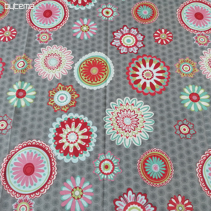 Cortina decorativa Mandala flor -130x245 cm-