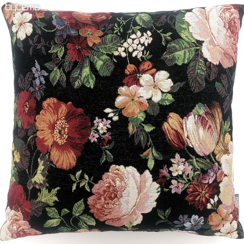 Funda de almohada tapiz ROSA NEGRA