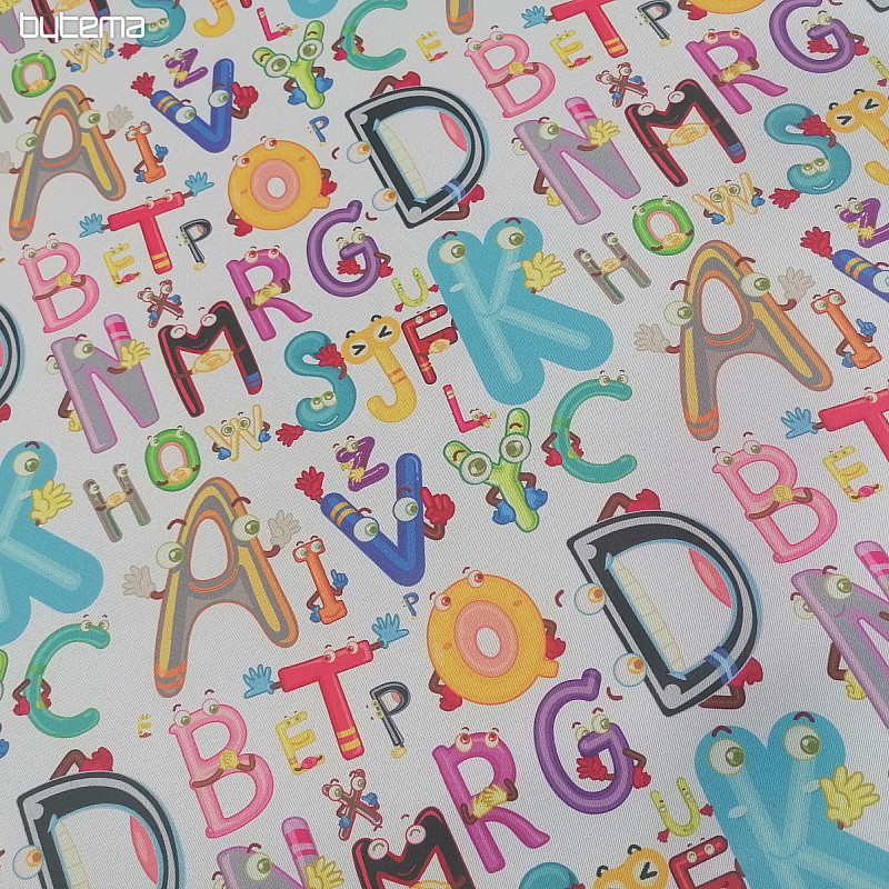 Tela decorativa BLACK-OUT Letras alegres