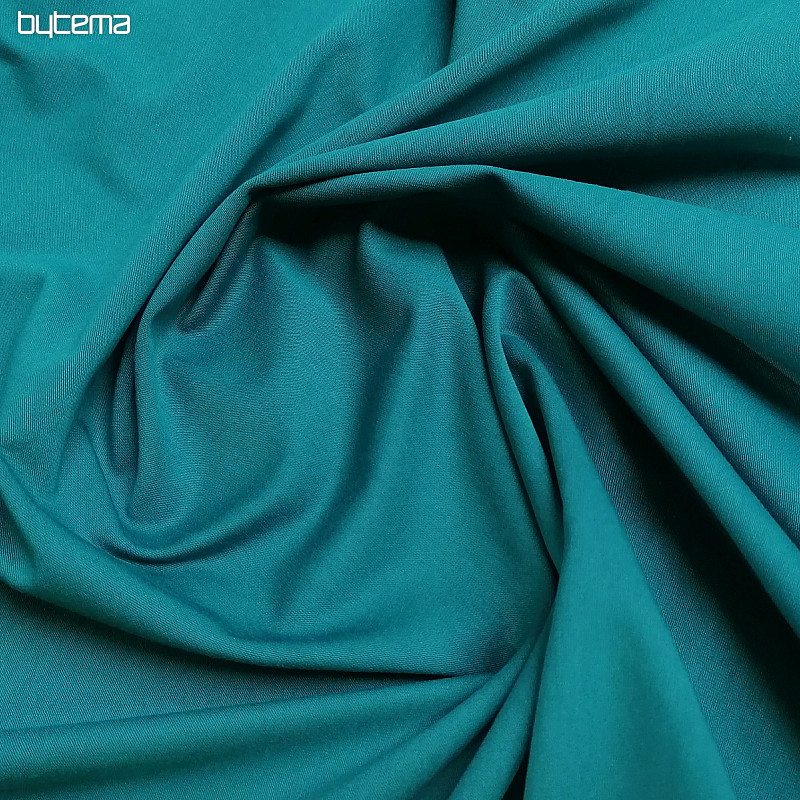 Punto de algodón TEINTURE oscuro. turquesa