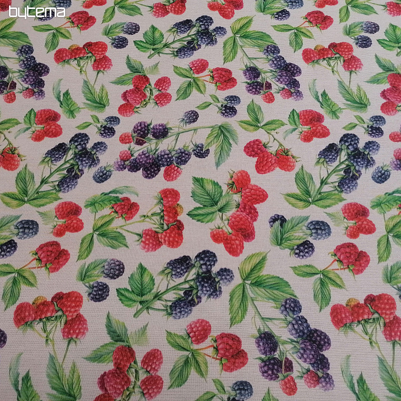 Tela decorativa Frambuesas y moras
