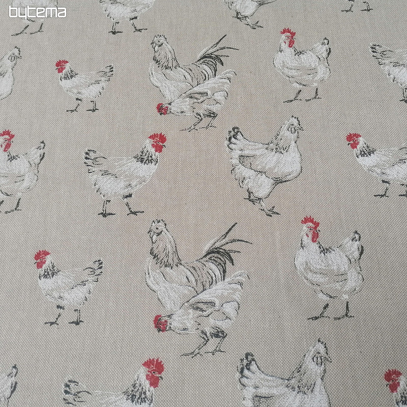 Tela decorativa SLEPIČKY rojo