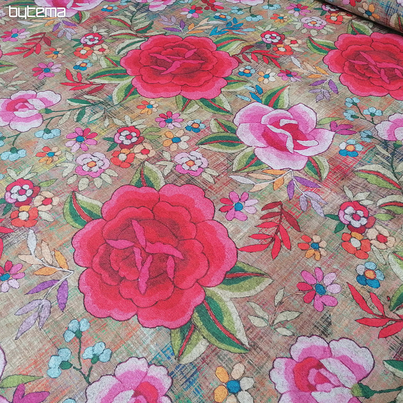 Tela decorativa Flores Manila 280 cm
