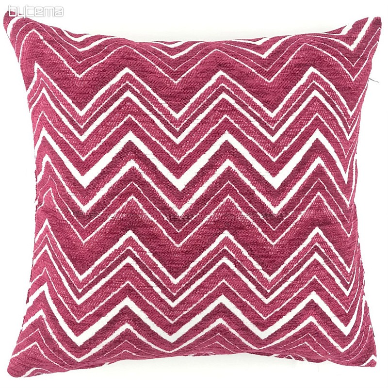 Funda de cojín decorativa ZIG ZAG rosa