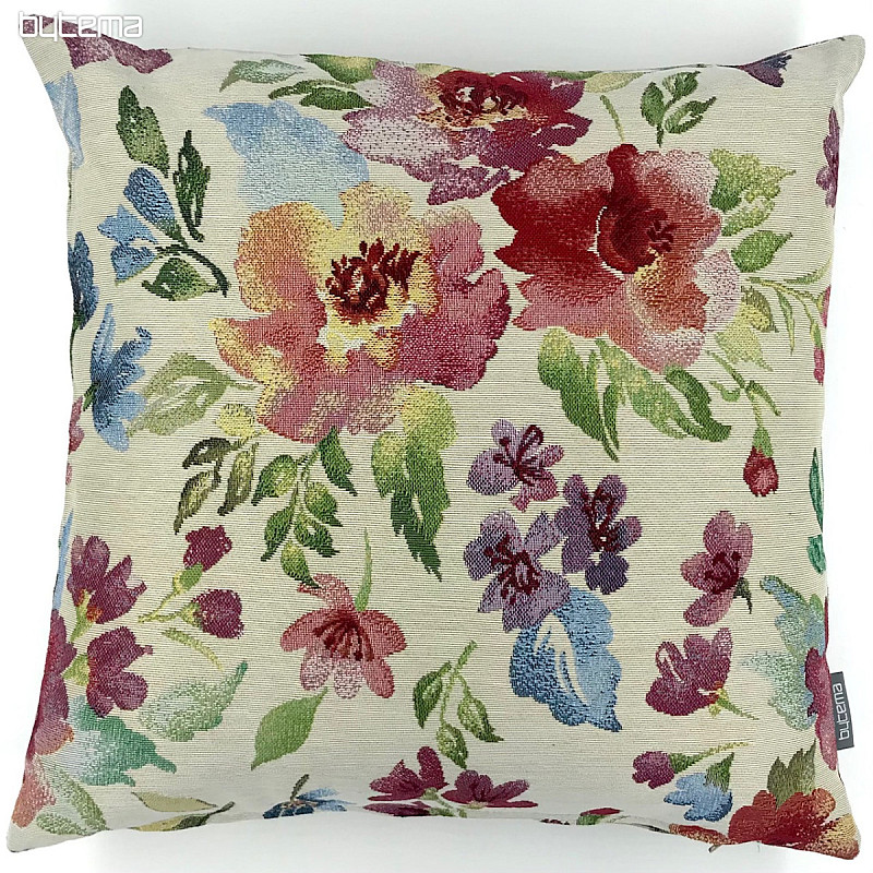 Funda de cojín tapiz FLORES PASTEL