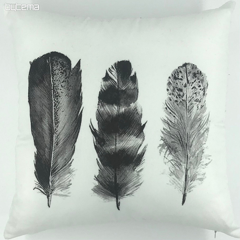 Funda de cojín PLUMA NEGRO