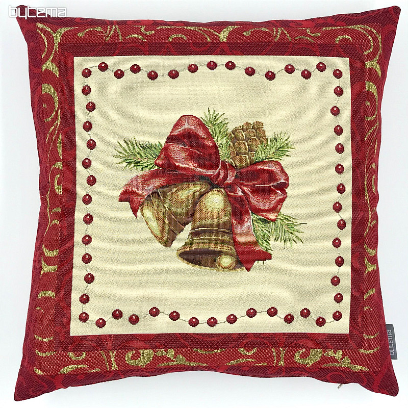 Funda de almohada decorativa navideña BELL IN A FRAME