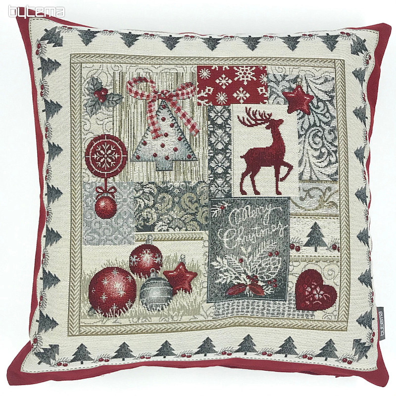 Funda de almohada de tapiz navideño FELIZ NAVIDAD