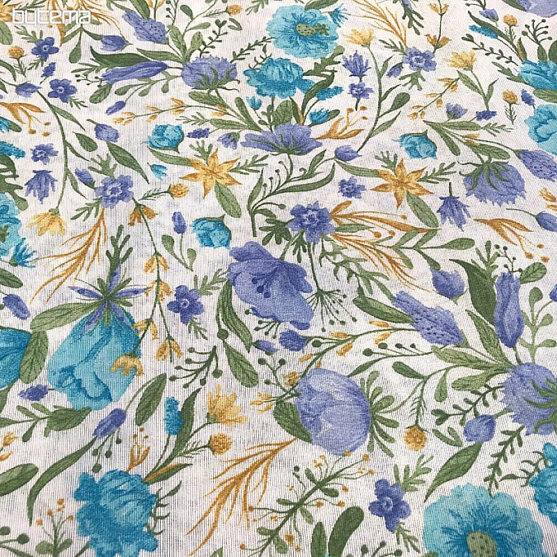 Mantel - CLARA flores azules