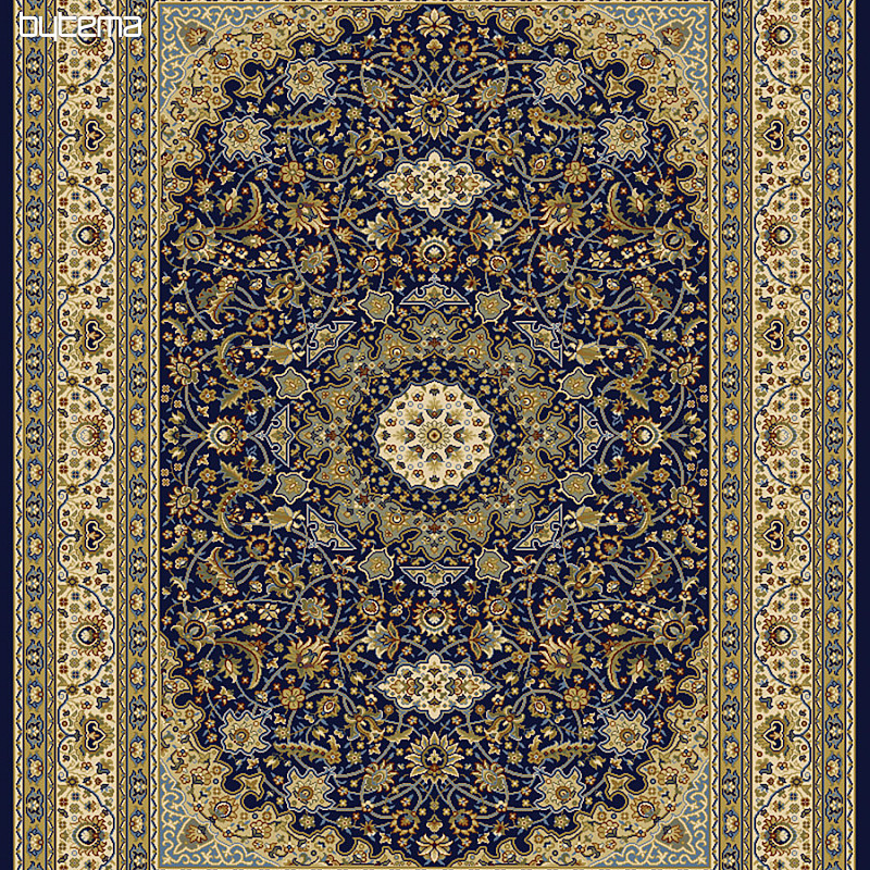 Alfombra pieza KENDRA 711 azul / beige