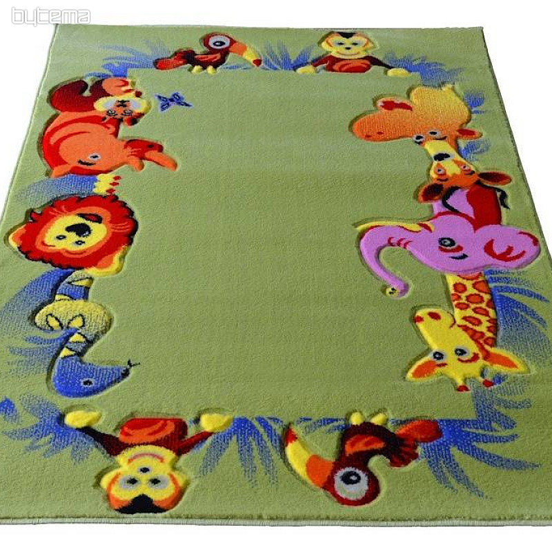 Alfombra infantil KIDS SAFARI verde