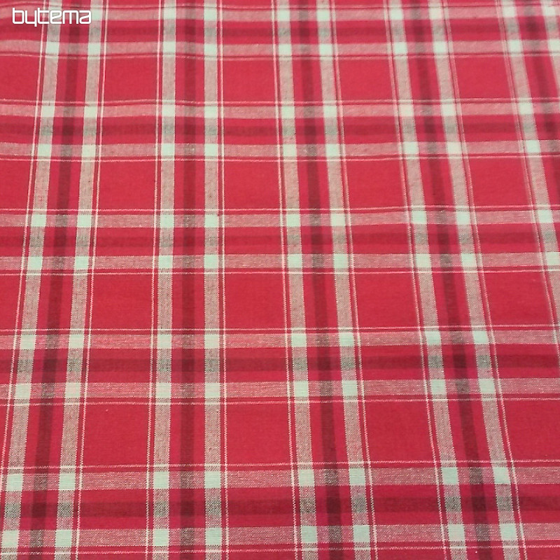Cubo de tela TISSE beige/rojo