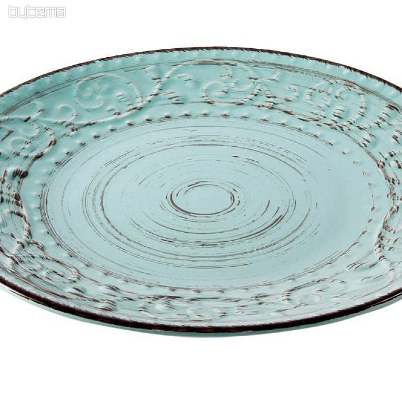 Plato llano RELIEVE AZUL 28X3 cm