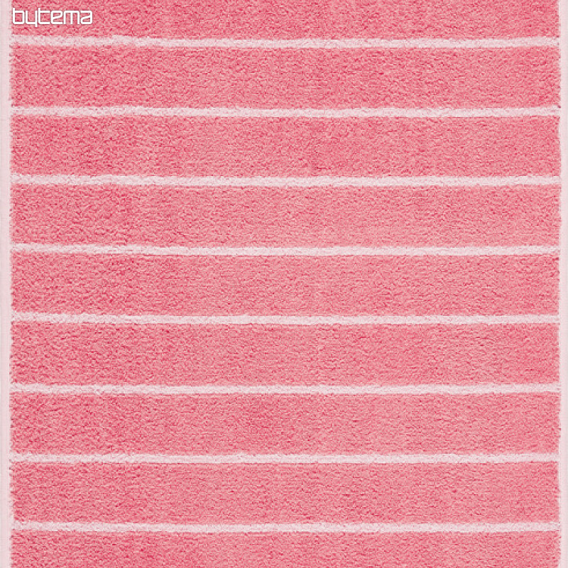 Toalla de lujo y toalla de baño LINE 206 rosa/blanco