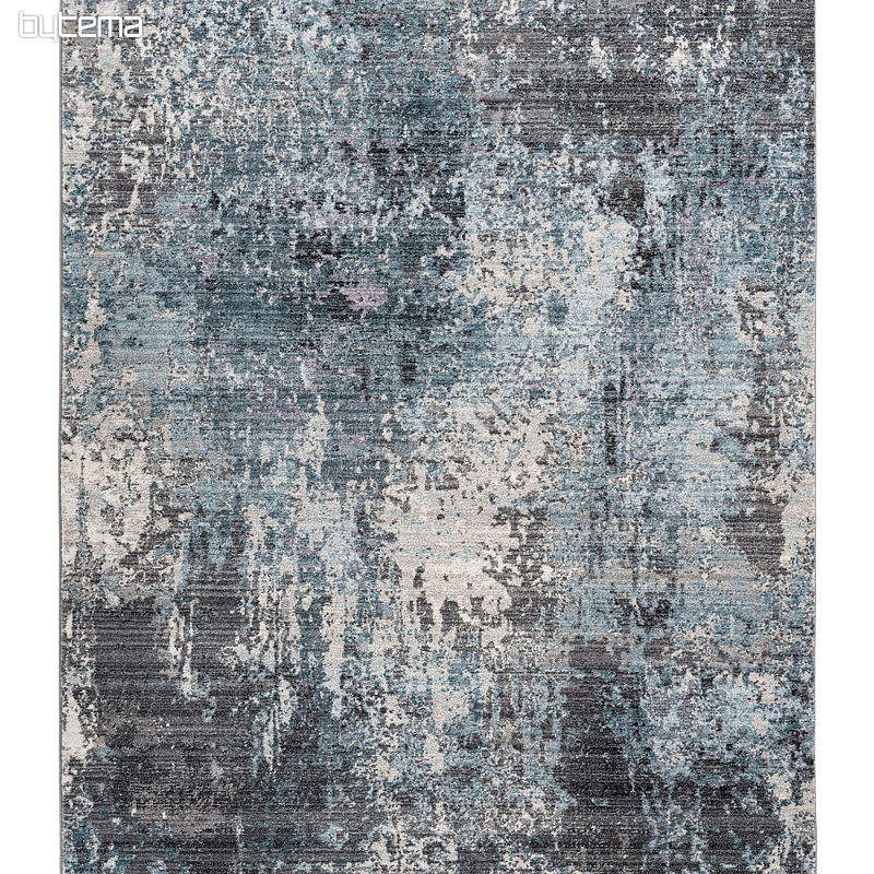 Alfombra moderna MEDELLIN 400 plata / azul