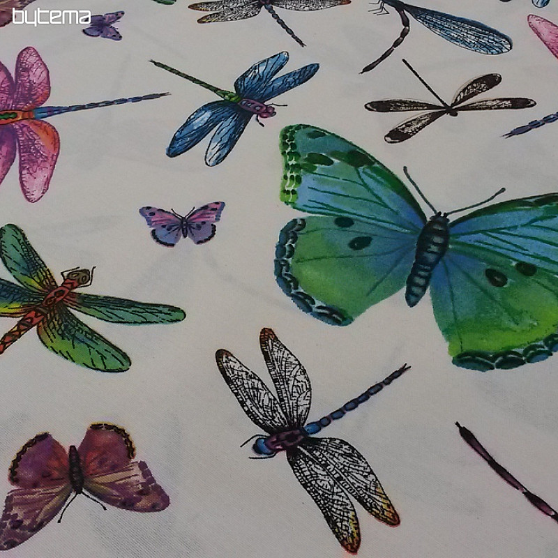 tela decorativa Mariposas y libélulas