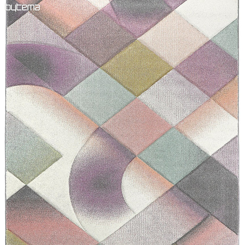 Alfombra moderna DIAMOND mezcla geométrica